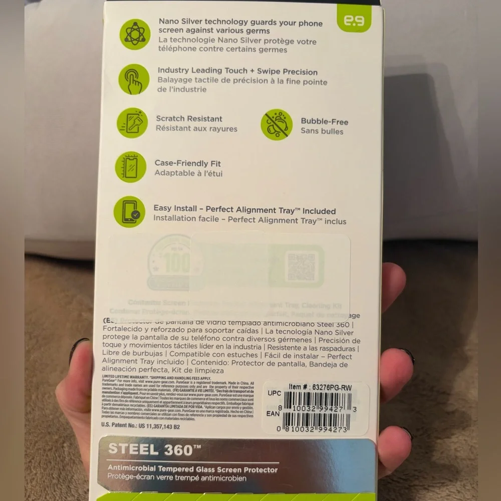 Puregear Steel 360 Tempered Glass Screen Protector for iPhone 12/12 Pro